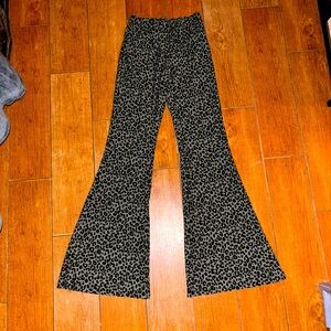 Cheetah Stretchy Flare Pants